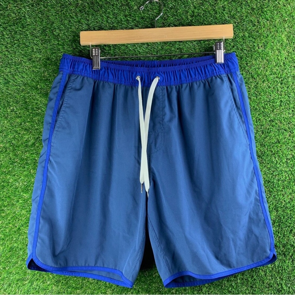 Fair Harbor Lined Swim Trunks Blue 7" Shorts XL